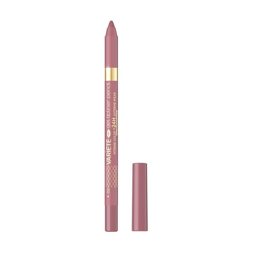 Водостійкий олівець для губ Eveline Cosmetics Variete Gel Lipliner Pencil Waterproof тон 02, 1.2 г
